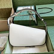 Gucci Horsebit 1955 Mini Shoulder Bag White Size 26.5 cm - 2