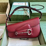 Gucci Horsebit 1955 Mini Shoulder Bag Red Size 26.5 cm - 1