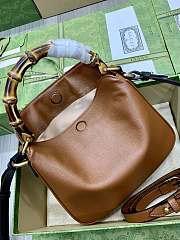 Gucci Brown Diana Small Leather Tote Bag Size 24 cm - 3