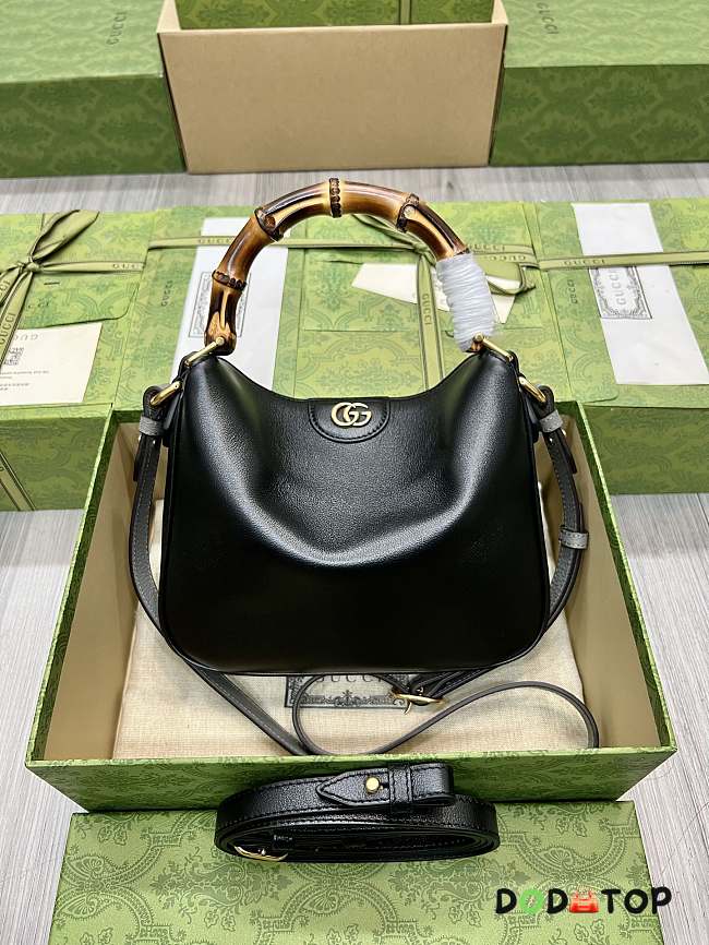 Gucci Black Diana Small Leather Tote Bag Size 24 cm - 1