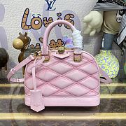 Louis Vuitton LV Alma BB Malletage Leather M24453 Pink Size 23.5 x 17.5 x 11.5 cm - 1