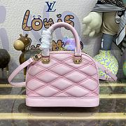 Louis Vuitton LV Alma BB Malletage Leather M24453 Pink Size 23.5 x 17.5 x 11.5 cm - 3