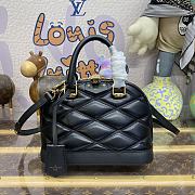 Louis Vuitton LV Alma BB Malletage Leather M23666 Black Size 23.5 x 17.5 x 11.5 cm - 1