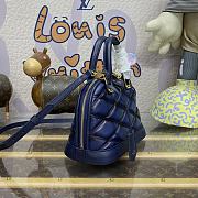 Louis Vuitton LV Alma BB Malletage Leather M23666 Blue Size 23.5 x 17.5 x 11.5 cm - 4