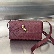 Bottega Veneta Wallace Mini Bag Red Size 21.5 x 13.5 x 4.5 cm - 1