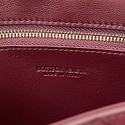 Bottega Veneta Wallace Mini Bag Red Size 21.5 x 13.5 x 4.5 cm - 3