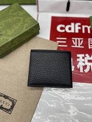 Gucci Black Animalier Leather Zip Around Wallet Size 10.5 x 9.5 cm - 2