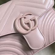 Gucci GG Marmont Mini Top Handle Shoulder Bag Pink Size 15.5 x 21 x 8 cm - 2