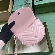 Gucci GG Marmont Matelasse Chain Mini Bag Pink Size 14.5 x 20 x 4 cm - 6