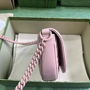 Gucci GG Marmont Matelasse Chain Mini Bag Pink Size 14.5 x 20 x 4 cm - 5