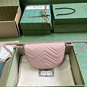 Gucci GG Marmont Matelasse Chain Mini Bag Pink Size 14.5 x 20 x 4 cm - 3