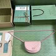 Gucci GG Marmont Matelasse Chain Mini Bag Pink Size 14.5 x 20 x 4 cm - 2