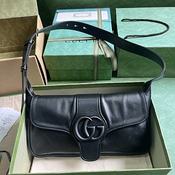 Gucci Aphrodite Small Shoulder Bag In Black Size 27 x 14 x 5 cm