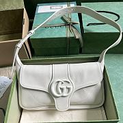 Gucci Aphrodite Small Shoulder Bag In White Size 27 x 14 x 5 cm - 1