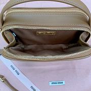 Miu Miu Brown Leather Shoulder Bag Size 18 x 9.5 x 6.5 cm - 5
