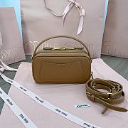 Miu Miu Brown Leather Shoulder Bag Size 18 x 9.5 x 6.5 cm - 4