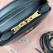 Miu Miu Black Leather Shoulder Bag Size 18 x 9.5 x 6.5 cm - 4
