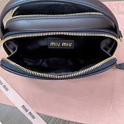 Miu Miu Black Leather Shoulder Bag Size 18 x 9.5 x 6.5 cm - 2
