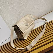 Prada Small Padded Re-Nylon Shoulder Beige Bag Size 16 x 11 x 23 cm - 4
