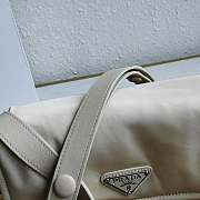 Prada Small Padded Re-Nylon Shoulder Beige Bag Size 16 x 11 x 23 cm - 3
