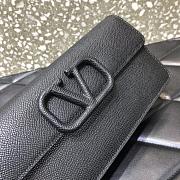 Valentino Garavani Small Leather Chain Wallet Black Size 20 x 5.5 x 10 cm - 3