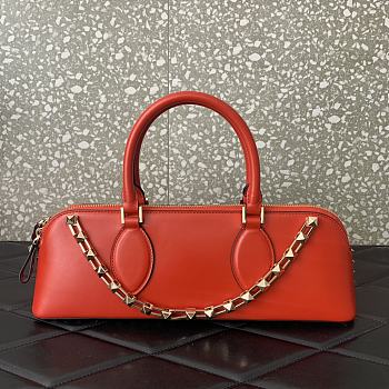 Valentino Garavani Rockstud Handbag Orange Size 34 x 11 x 8 cm
