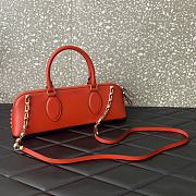 Valentino Garavani Rockstud Handbag Orange Size 34 x 11 x 8 cm - 5