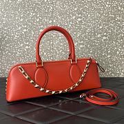Valentino Garavani Rockstud Handbag Orange Size 34 x 11 x 8 cm - 4