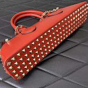Valentino Garavani Rockstud Handbag Orange Size 34 x 11 x 8 cm - 3