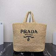 Prada Raffia Tote Bag Size 40 x 34 x 15 cm - 1