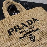 Prada Raffia Tote Bag Size 40 x 34 x 15 cm - 5
