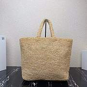 Prada Raffia Tote Bag Size 40 x 34 x 15 cm - 2