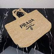 Prada Raffia Tote Bag Size 40 x 34 x 15 cm - 4