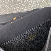 Valentino Garavani Alltime Grainy Calfskin Shoulder Bag Black Size 23.5 x 18 x 8 cm - 2