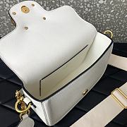 Valentino Garavani Alltime Grainy Calfskin Shoulder Bag White Size 23.5 x 18 x 8 cm - 4