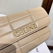 Celine Chain Shoulder Bag Beige Size 24 x 15 x 5 cm - 5