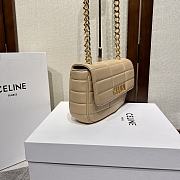 Celine Chain Shoulder Bag Beige Size 24 x 15 x 5 cm - 3