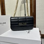 Celine Chain Shoulder Bag Black Size 24 x 15 x 5 cm - 1