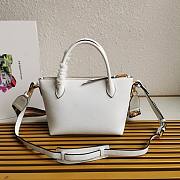 Prada Double Shoulder Strap Handbag White Size 24 x 19 x 12 cm - 2