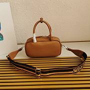 Prada Leather Top-Handle Bag Brown Size 24 x 12 x 8.5 cm - 6