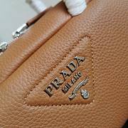 Prada Leather Top-Handle Bag Brown Size 24 x 12 x 8.5 cm - 3