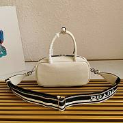 Prada Leather Top-Handle Bag White Size 24 x 12 x 8.5 cm - 2
