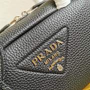 Prada Leather Top-Handle Bag Black Size 24 x 12 x 8.5 cm - 2