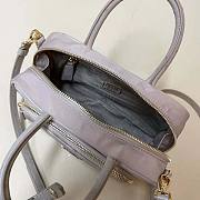 Prada Re-Nylon And Ostrich Leather Two-Handle Bag Pink Size 13 x 22 x 7 cm - 5