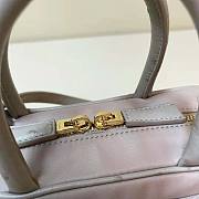 Prada Re-Nylon And Ostrich Leather Two-Handle Bag Pink Size 13 x 22 x 7 cm - 2