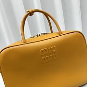 Miu Miu Logo-Embossed Leather Handbag Size 34.5 × 11.5 × 23 cm - 5