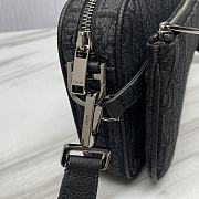 Dior Saddle Triple Pouch Black Dior Oblique Size 18 x 25 x 5 cm - 6