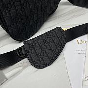 Dior Saddle Triple Pouch Black Dior Oblique Size 18 x 25 x 5 cm - 4
