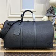 Louis Vuitton Keepall Bandoulière 50 Travel Bag M21536 Black Size 50 x 29 x 23 cm - 1