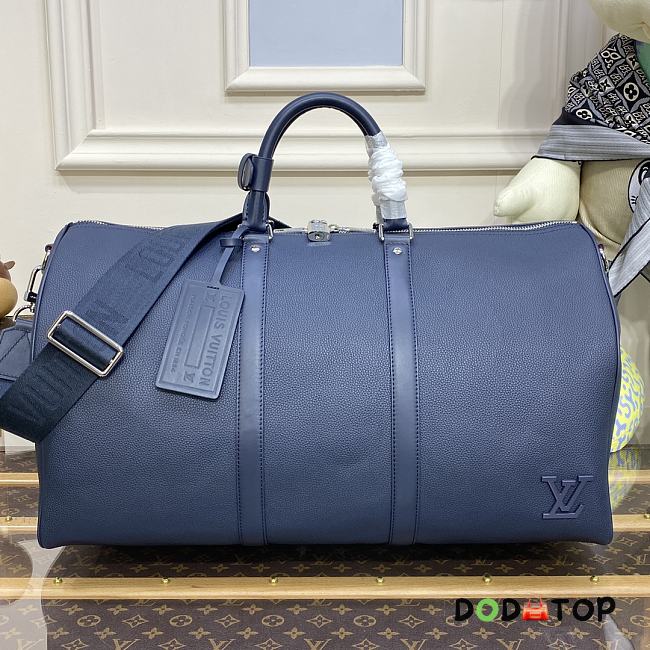 Louis Vuitton Keepall Bandoulière 50 Travel Bag M21536 Blue Size 50 x 29 x 23 cm - 1